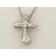 【現品限り】TIFFANY（ティファニー） エルサペレッティ クロス ダイヤネックレス PT950 【中古SA】