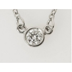 【現品限り】TIFFANY（ティファニー） バイザヤード ネックレス ダイヤ約0.10ct Pt950 【中古A】