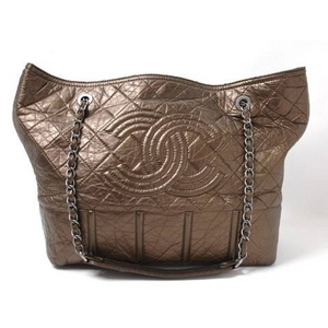 【現品限り】CHANEL（シャネル） チェーントートバッグ ダメージ加工 ブロンズ A47297 【中古SA】
