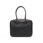【現品限り】HERMES(エルメス) プリュム28 エヴァーグレイン 黒 ブラック シルバー金具 【中古SA】