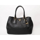 【現品限り】PRADA（プラダ） トートバッグ レザー 黒 BR4482 【中古A】