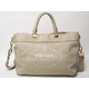 【現品限り】PRADA（プラダ） 2WAYトートバッグ デニム ベージュ BN2069 【中古A】