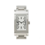 【現品限り】BVLGARI（ブルガリ） レッタンゴロ RT39S 白 ホワイト レディース クオーツ 【中古SA】