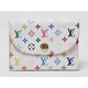 【現品限り】LOUIS VUITTON（ルイヴィトン） マルチラー カードケース M60006 ブロン（白） 【中古SA】