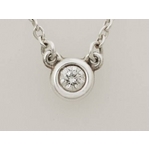 【現品限り】TIFFANY（ティファニー） バイザヤード ネックレス シルバー925／ダイヤ 0.07ct 【中古A】