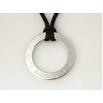 【現品限り】BVLGARI(ブルガリ) ブルガリブルガリ ネックレス コットン/K18WG 【中古A】