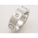 【現品限り】Cartier（カルティエ） ラブリング ハーフダイヤ WG #47 【中古SA】