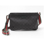 【現品限り】GUCCI（グッチ） GG柄ショルダー 黒 ブラック 189749 【新品同様】