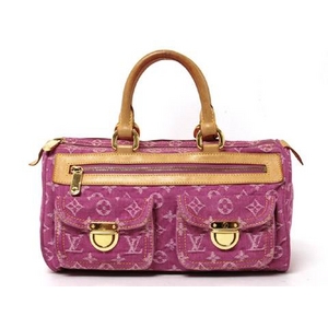 【現品限り】LOUIS VUITTON（ルイヴィトン） モノグラムデニム ネオスピーディ フューシャピンク M95214 【中古B】