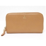 【現品限り】FENDI(フェンディ) ラウンドファスナー長財布 べージュ 【中古B】