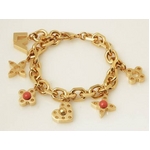【現品限り】LOUIS VUITTON（ルイヴィトン） ブレスレット ゴールド ハイドアンドシーク M66531 【中古A】