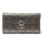 【現品限り】LOUIS VUITTON（ルイヴィトン） マヒナ ポルトフォイユアメリア 3つ折長財布 ブロンズ M95716 【中古B】