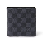 【現品限り】LOUIS VUITTON（ルイヴィトン） ダミエグラフィット 2つ折り財布 ポルトフォイユ マルコ N62664 【中古A】