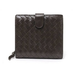【現品限り】BOTTEGA VENETA（ボッテガヴェネタ） 2つ折財布 ブラウン 【中古B】