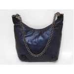 【現品限り】GUCCI（グッチ） チェーンショルダー メタリックブルー 228560 【中古A】