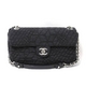 CHANEL（シャネル）　カメリア　チェーンショルダー　デニム　黒　ブラック