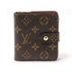 【現品限り】LOUIS VUITTON（ルイヴィトン） モノグラム コンパクトジップ M61667 【中古AB】