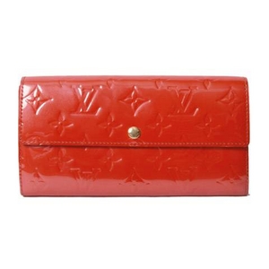 【現品限り】LOUIS VUITTON（ルイヴィトン） ヴェルニ ファスナー長財布 オレンジサンセット M93634 【中古AB】