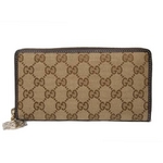 【現品限り】Gucci（グッチ） GG柄 ラウンドファスナー長財布 ベージュ 282477 【未使用】