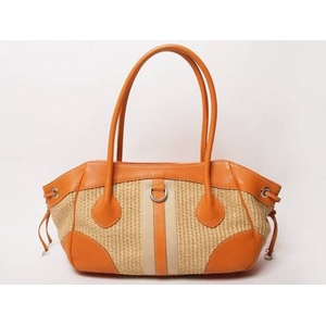 【現品限り】PRADA（プラダ） ショルダーバッグ　ベージュ/オレンジ　BR2926　 【中古AB】