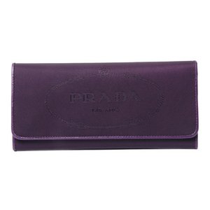 【現品限り】PRADA（プラダ） ファスナー長財布　パープル　1M1132 【新品同様】