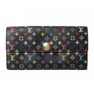 【現品限り】LOUIS VUITTON（ルイヴィトン） マルチカラー ファスナー長財布　黒　ブラック　M60005 【中古B】