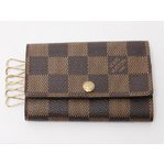 【現品限り 美品】 LOUIS VUITTON ［ルイヴィトン］ ダミエ キーケース6本　N62630　イニシャル入り 【中古A】