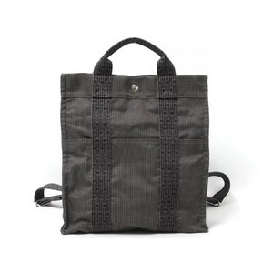 【現品限り】 HERMES ［エルメス］ エールラインリュックMM グレー 【中古AB】