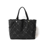 【美品 現品限り】 CHANEL ［シャネル］ 旧トラベルライントート　ナイロン　黒　ブラック 【中古B】