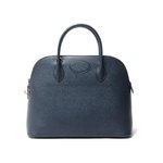 【美品・現品限り】HERMES（エルメス）ボリード37　クシュベル　ネイビー　ゴールド金具 【中古A】