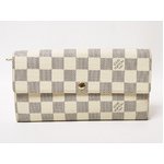 【美品 現品限り】 LOUIS VUITTON ［ルイヴィトン］ ダミエアズール ファスナー長財布　イニシャル入り　N61735 【中古AB】