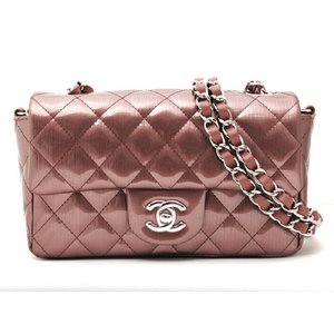 【美品・現品限り】CHANEL ［シャネル］ ミニマトラッセ　チェーンショルダー　パテント　ピンク 【未使用】