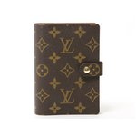 【美品 現品限り】 LOUIS VUITTON ［ルイヴィトン］ モノグラム アジェンダPM　手帳カバー　R20005　イニシャル入り　2010年リフィル付き　【未使用】