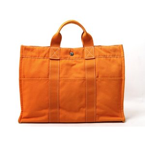 【美品 現品限り】 HERMES ［エルメス］ ドーヴィルMM　オレンジ　ハワイ　フレンチフェスティバル限定  【中古AB】