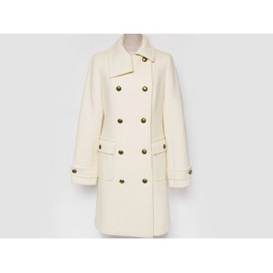 【美品 現品限り】 Burberry ［バーバリー］ コート　アイボリー 【中古A】