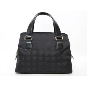 【美品 現品限り】 CHANEL ［シャネル］ トラベルライン　台形トート　黒　ブラック　A30916 【中古A】