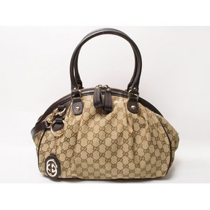 【美品 現品限り】 GUCCI ［グッチ］ GG柄　2WAYボストンバッグ　ベージュ/ブラウン　223974 【未使用】