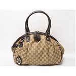 【美品 現品限り】 GUCCI ［グッチ］ GG柄　2WAYボストンバッグ　ベージュ/ブラウン　223974 【未使用】