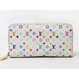 【美品・現品限り】 LOUIS VUITTON ［ルイヴィトン］ マルチカラー ジッピーウォレット　ホワイト　M60241 【中古AB】