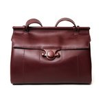 【美品 現品限り】 Ferragamo ［フェラガモ］ ショルダーバッグ　レザー　ボルドー 【中古A】