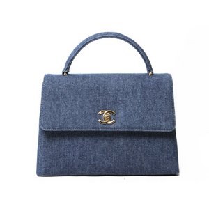 【美品 現品限り】 CHANEL ［シャネル］ ハンドバッグ　デニム　ブルー　 【新品同様】