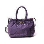 【現品限り・美品】 PRADA ［プラダ］ 2WAYハンドバッグ　BN1970　パープル 【新品同様】