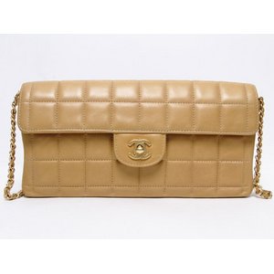 【美品 現品限り】 CHANEL ［シャネル］ チョコバー　チェーンバッグ　ベージュ　ゴールド金具　A15316 【中古AB】