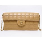 【美品 現品限り】 CHANEL ［シャネル］ チョコバー　チェーンバッグ　ベージュ　ゴールド金具　A15316 【中古AB】