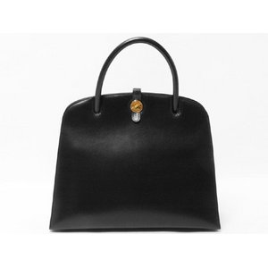 【美品 現品限り】 HERMES ［エルメス］ ダルヴィ　ボックスカーフ　黒　ブラック　ゴールド金具 【中古AB】