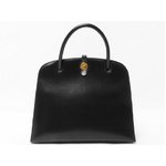 【美品 現品限り】 HERMES ［エルメス］ ダルヴィ　ボックスカーフ　黒　ブラック　ゴールド金具 【中古AB】