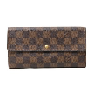 【美品 現品限り】 LOUIS VUITTON ［ルイヴィトン］ ダミエ ファスナー長財布　N61734 【中古B】