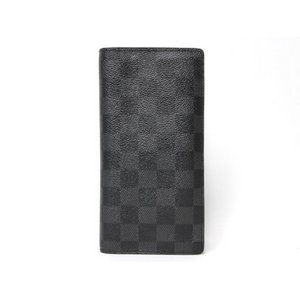 【美品 現品限り】LOUIS VUITTON ［ルイヴィトン］ ダミエグラフィット 二つ折長財布　ポルトフォイユ・ブラザ　イニシャル入り　N62665 【中古AB】