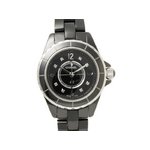 【美品 現品限り】 CHANEL ［シャネル］ J12 29mm　ブラックセラミック　8Pダイヤ　H2569　時計 【中古SA】