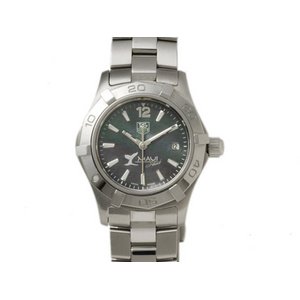 【美品 現品限り】 TAG HEUER ［タグ・ホイヤー］ アクアレーサー　マウイ限定　ブラックシェル　WAF141W　クォーツ　レディース 【中古A】